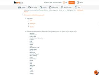 Bzeebet Casino Sports Cashier