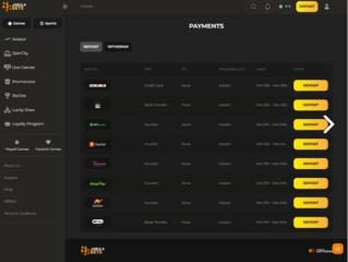 Jabulabets Casino Sports Cashier