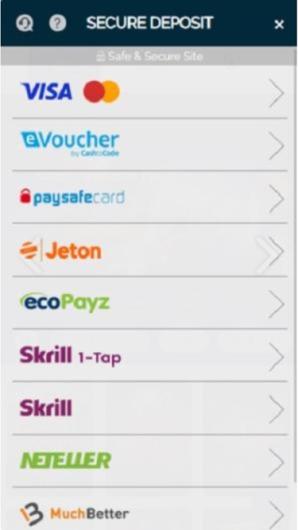 Bzeebet Casino Sports Cashier mobile