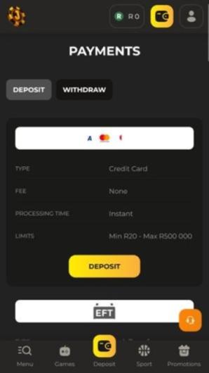 Jabulabets Casino Sports Cashier mobile