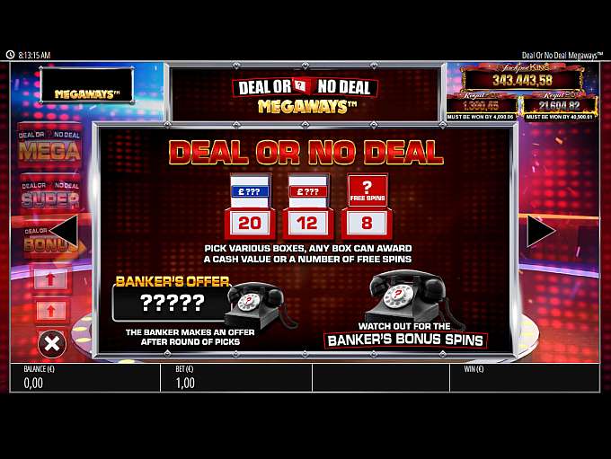 Deal or No Deal Megaways