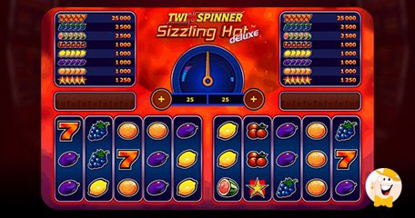 Greentube Double le Plaisir avec la Machine à Sous Twin Spinner Sizzling Hot™ Deluxe