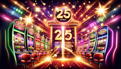 Dévoilement de l'excitation des 25 tours du casino Liberty Slots