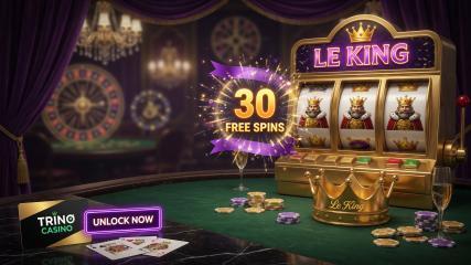 Débloquez 30 Tours Gratuits sur Le King au Trino Casino