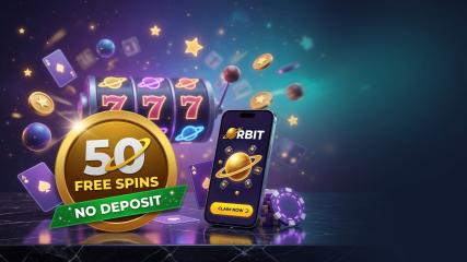 Réclamez vos 50 tours gratuits au casino Orbit Spins - Aucun dépôt requis!